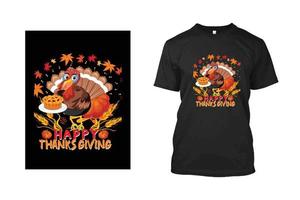 Thanks giving t-shirt design vector