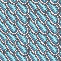 Vector abstract doodles seamless pattern with ellipse