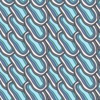 Vector abstract doodles seamless pattern with ellipse