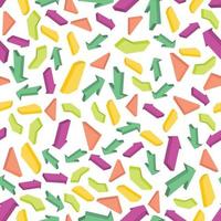 Seamless pattern with colorful isometric arrows. Vector illustration