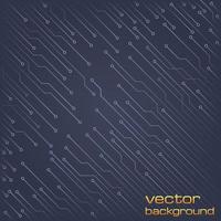 fondo tecnológico abstracto con elementos del microchip. textura de fondo de placa de circuito. ilustración vectorial vector