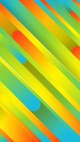 Trendy geometric colorful background with abstract lines. Stories banner design. Futuristic dynamic pattern. Vector illustration