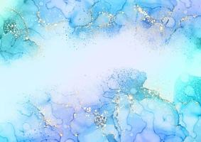 pastel coloured hand painted alcohol ink background vector