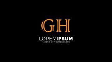 GH, HG, G, H Letters Logo design Abstract Monogram vector