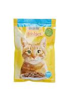 KHARKOV. UKRAINE - MAY 2, 2022 Friskies pack of pets meal. Friskies owned by Nestle Purina PetCare Company, a Nestle global subsidiary photo