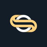 initial letter S O logo vector