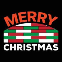 Merry Christmas T-shirt Design vector