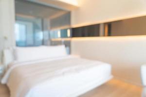 abstract blur luxury bedroom for background photo