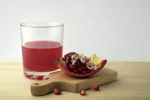 Pomegranate and pomegranate juice photo