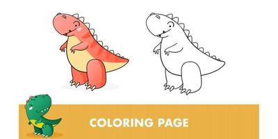 Kids educational game with dino. vector