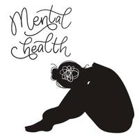 Mental health concept. vector