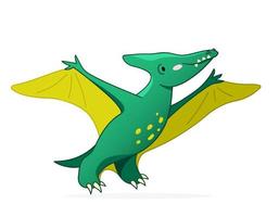 Cute dinosaur cartoon vector illustration.