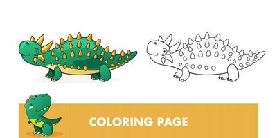 Kids educational game with dino. vector