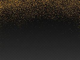 Gold glitter particles isolate on png or transparent  background with sparkling  snow and star light. Graphic resources for Christmas, New Year, Birthdays and luxury card. Vector illustration photo