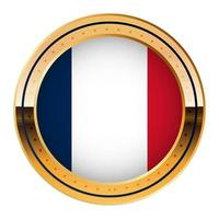 France Flag Emblem, Gold Medal Model, World Cup Flag, Lower Third Icon vector