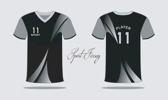 jersey deportivo y camiseta vector