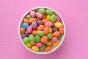 Pastel Jelly Beans in a Bowl photo