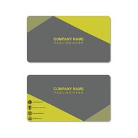 vector de diseño de identidad de marca corporativa de plantilla de tarjeta de visita