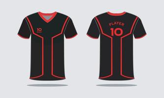 jersey deportivo y camiseta vector