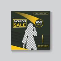 fashion sale Social Media Post Design vector