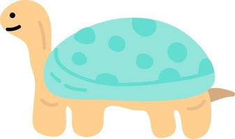 Hand drawn style ocean turtle vector