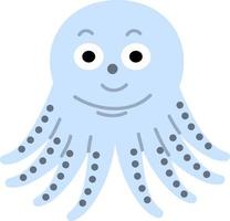 Hand drawn style ocean octopus vector
