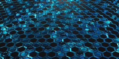 hexagonal background light and neon color technology modern abstract background 3D illustration photo