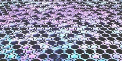 hexagonal background light and neon color technology modern abstract background 3D illustration photo