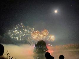 A view of a Fireworks Display at Alderford Lake in Whitchurch photo