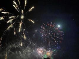A view of a Fireworks Display at Alderford Lake in Whitchurch photo