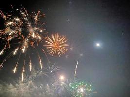 A view of a Fireworks Display at Alderford Lake in Whitchurch photo