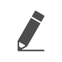 icono de lápiz simple para escribir vector