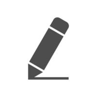 pencil simple icon for writing vector