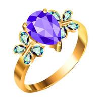 gold ring diamond photo