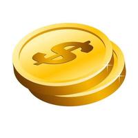 3d gold coin photo