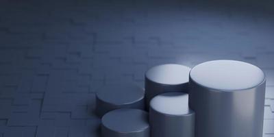 3d render podium , platform studio disply scene with spotlight.  showcase scene for product presentation. photo