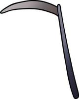 Cartoon cute scythe vector