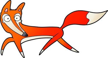 Cartoon cute fox vector