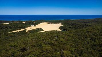 aerial view of Lake Wabby, K'gari photo