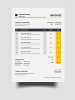 Corporate Invoice or Business Price receipt template, payment agreement template, Invoice bill template and Invoice document template Design vector