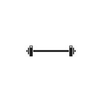 a simple Barbell logo or icon design vector