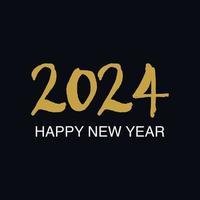 Simple Happy new year 2024 banner vector