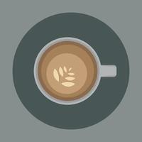 illustration a cup of coffee vector