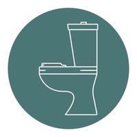 illustration icon of closed in toilet vector