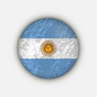 Country Argentina. Argentina flag. Vector illustration.