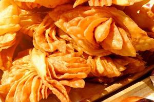 Bakery products on the counter. Food industry photo