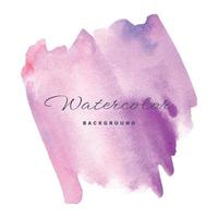 Lilac watercolor stain isolated background. Vector hand painted abstract background for design