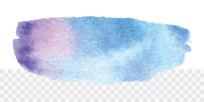 Colorful gradient watercolor brush stroke. Vector hand painted background for design