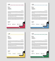 Corporate Modern letterhead template design vector