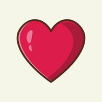 Love or heart cartoon icon vector illustration